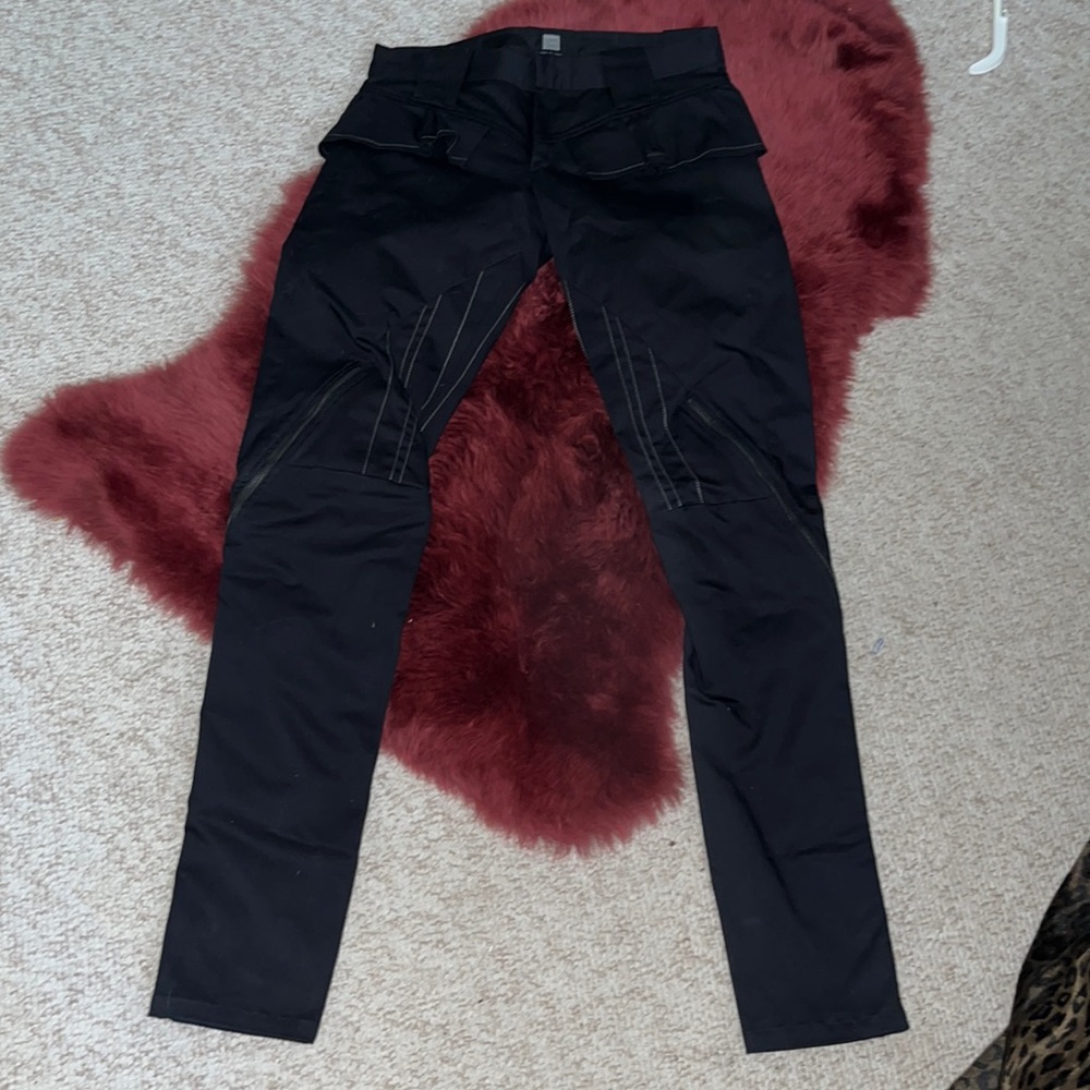 New Le Jean de Marithé François Girbaud Italy Jeans Pants Black Cotton Spandex